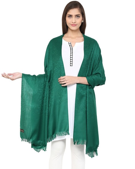 Textured Shawl with Tassels Price in India