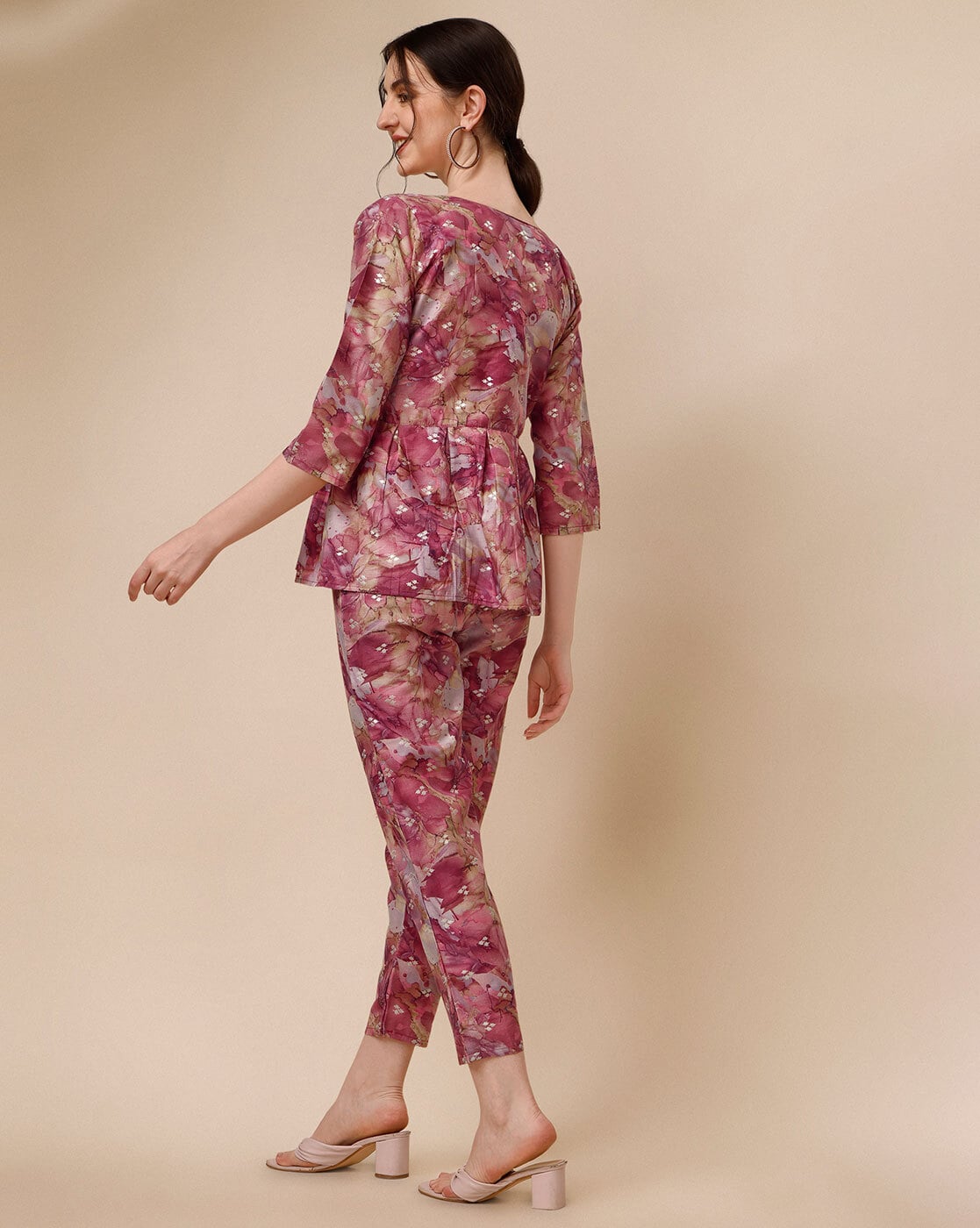 ASOS LUXE suit trouser in pixelated floral print | ASOS