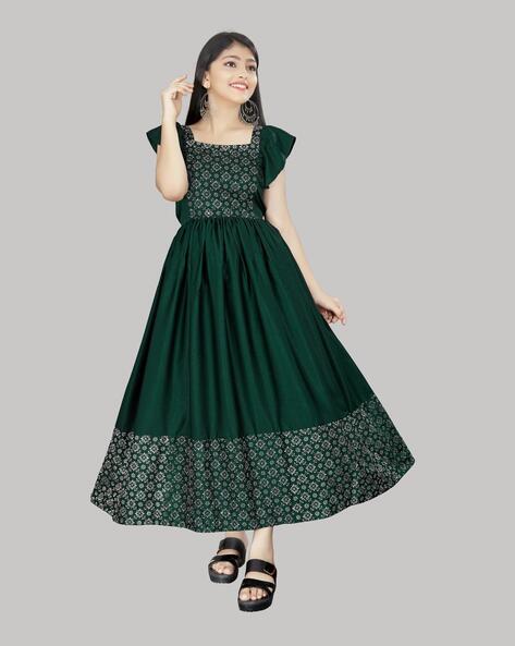 Buy Green Dresses & Frocks for Girls by Thoillling Online | Ajio.com