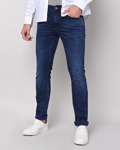 Mufti Men Mid-Wash Slim Fit Jeans