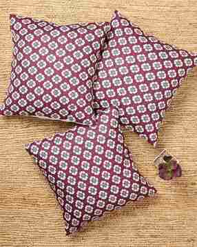 Set of 3 Digital Print Cushion Covers 16" x 16"