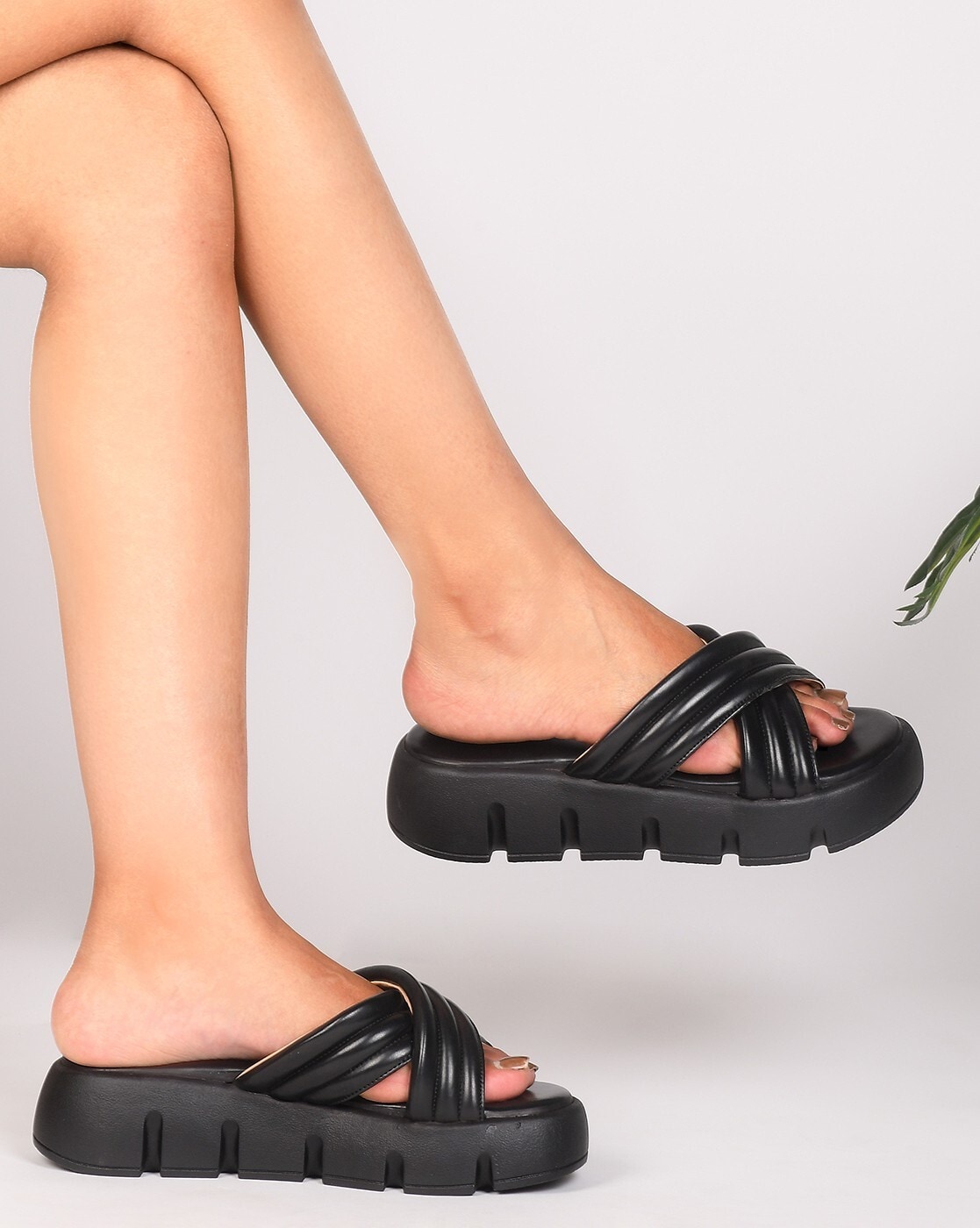 Buy Black Heeled Sandals for Women by Everqupid Online | Ajio.com