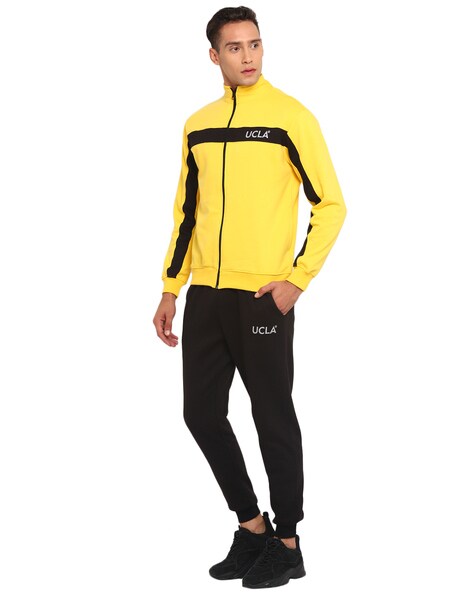 Yellow hot sale jogger suit