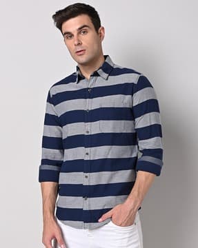 Mens Shirts Mufti Shirts Flipkart Buy Navy Blue Grey Shirts For Men