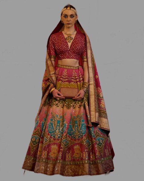 Buy Sabyasachi Inspired Lehenga Choli Set Bridal Lehenga Hand Work Lehenga  Online in India - Etsy