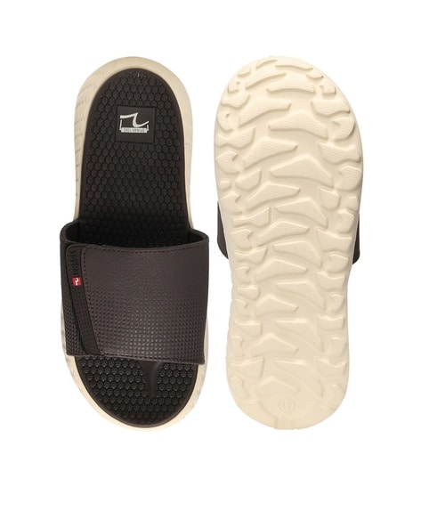 Men Slides with Textured Footbed