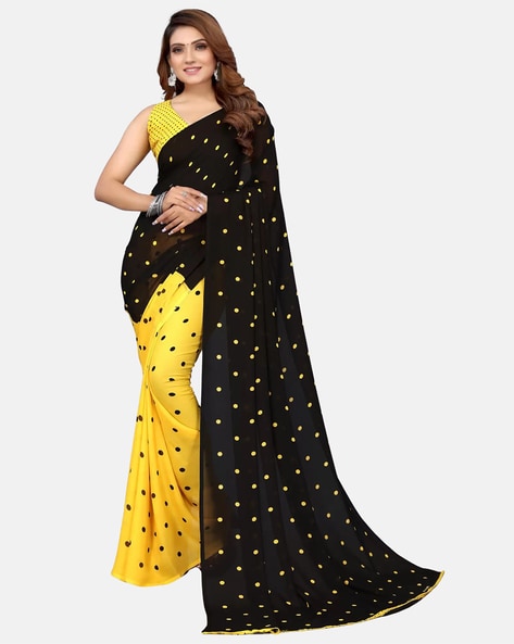 Buy Yellow Sarees for Women by AMBUJA INTERNATIONAL Online