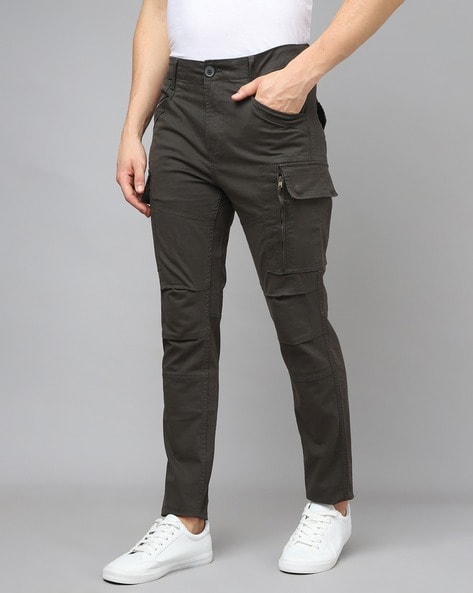 Buy MUFTI Mens Slim Fit Solid Trousers  Shoppers Stop