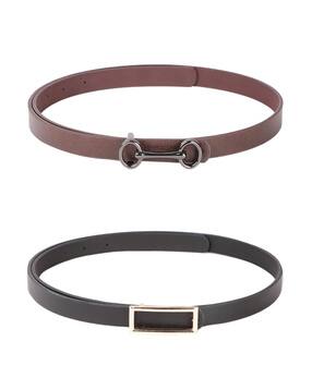 crusset Pack Of 2 Slim-Belt with Buckle-picture-48
