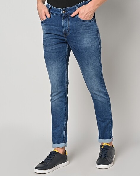 Mufti Men Mid-Wash Skinny Fit Jeans