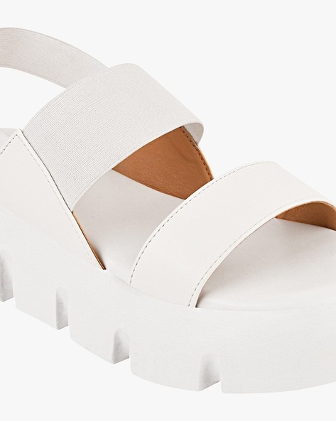 Buy White Heeled Sandals for Women by Everqupid Online Ajio