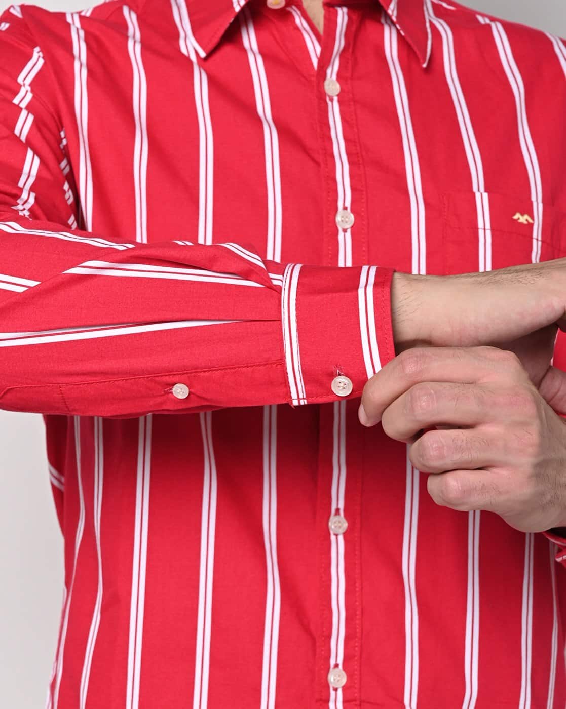 Men Striped Slim Fit Shirt