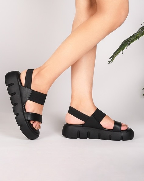 Amazon.com: Platform Sandals for Women Women Shoes Thick Sole Sandals and  Slippers Open Toe Casual Sandals Wedge Heel (Black, 6.5) : Clothing, Shoes  & Jewelry