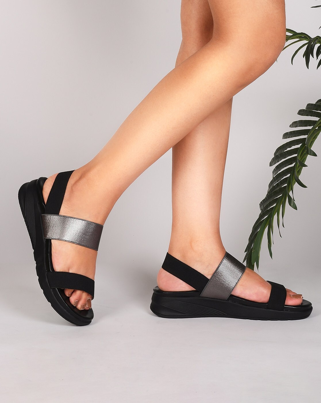 Buy online Black Synthetic Back Strap Sandals from heels for Women by Marc  Loire for ₹1019 at 61% off | 2024 Limeroad.com