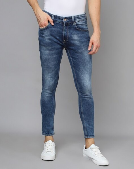 Spykar Blue Indigo Cotton Regular Fit Narrow Length Jeans For Men (Rover) -  ro02bb15blueindigo