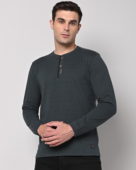 Athletic fit henley on sale shirts