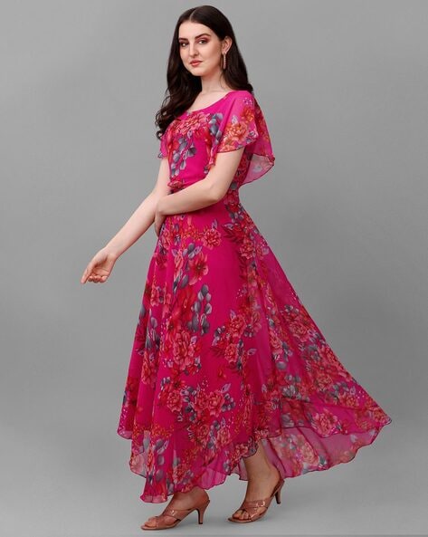 Buy U&F Women Pink Net Fit & Flare Dress - Dresses for Women 1824791 |  Myntra-sieuthinhanong.vn