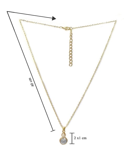 Gold Diamante Necklace from Dante - Artichoke