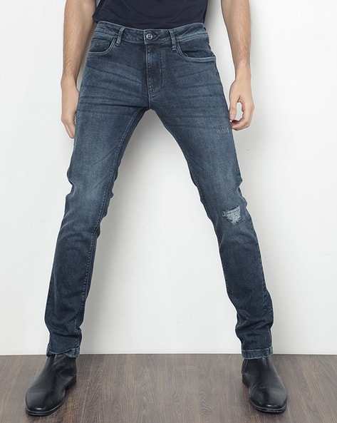 Non-stretchable Ankle-Length Jeans