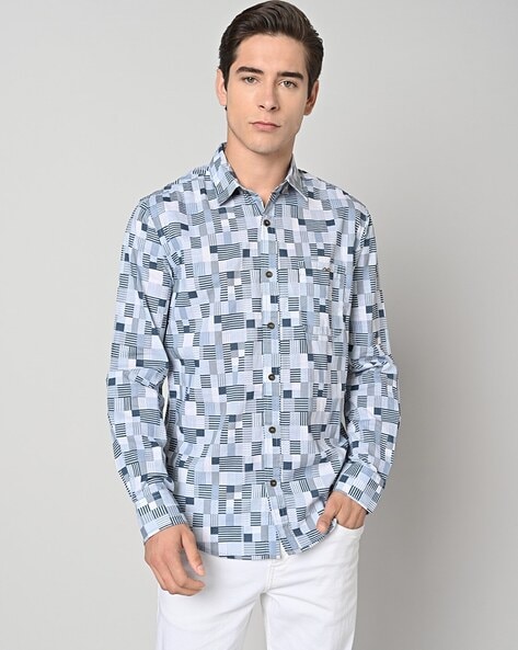 Mufti Men Printed Slim Fit Shirt