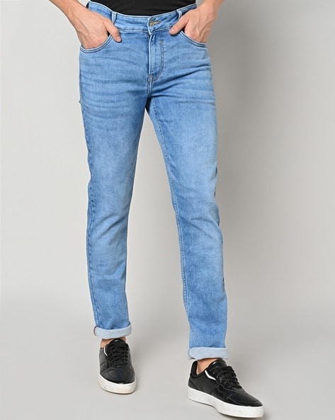 Mufti Men Mid-Wash Slim Fit Jeans