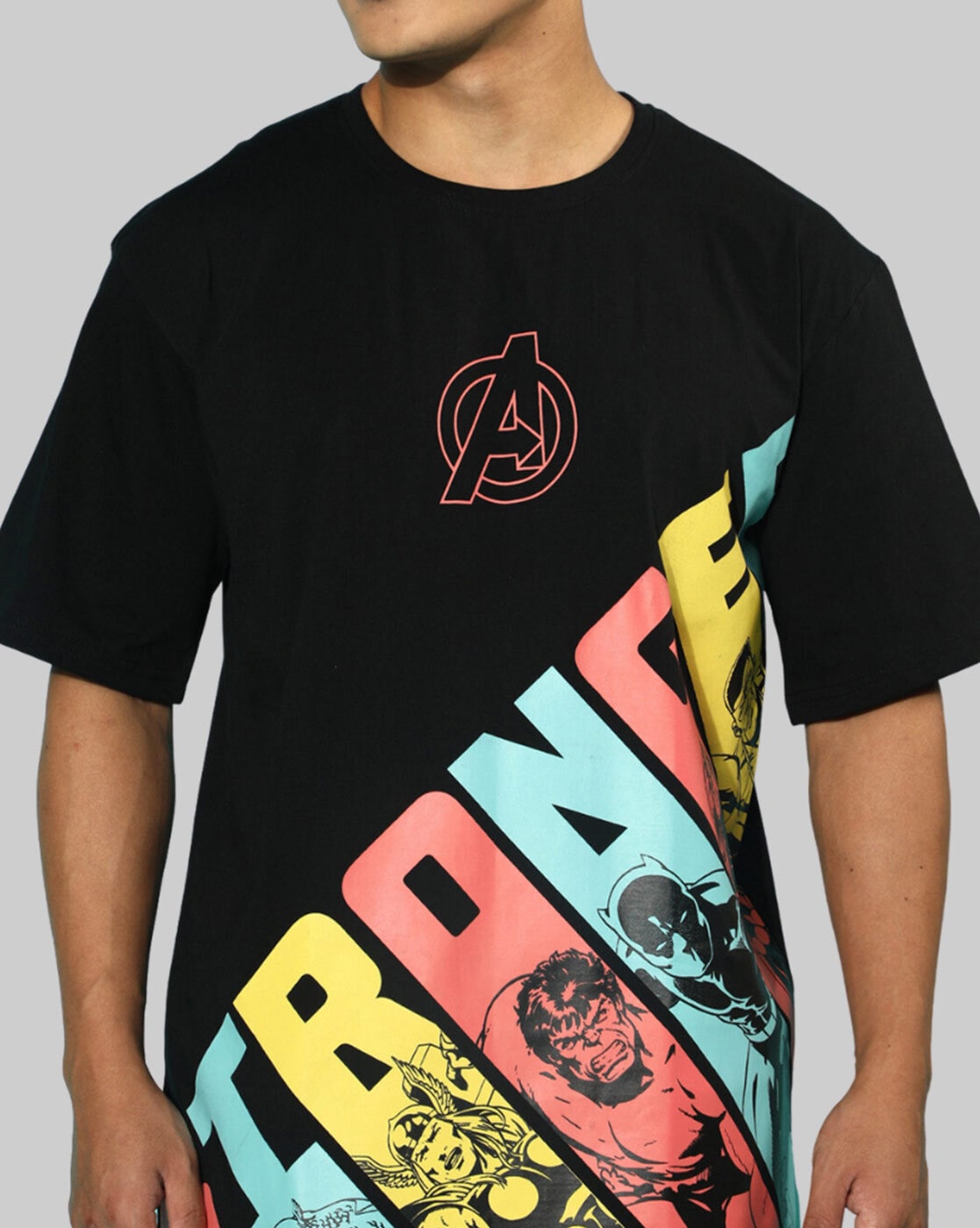 Marvel Avengers A Logo Melting Paint Drip T-Shirt India | Ubuy