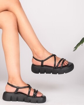 Miso Platform Sandal In Black Suede | Larroude Shoes-sgquangbinhtourist.com.vn