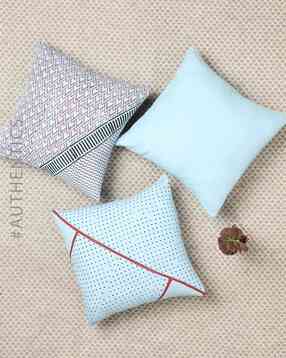 indie picks Set of 3 Handblock Print Cushion Covers-picture-11