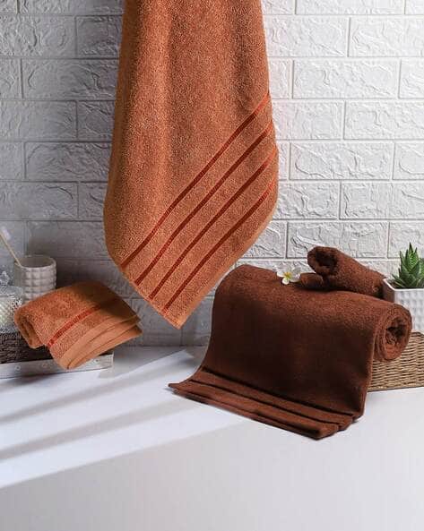 Ajio Orange Towel Sets Buy Grey Orange Towels Bath Robes For Home