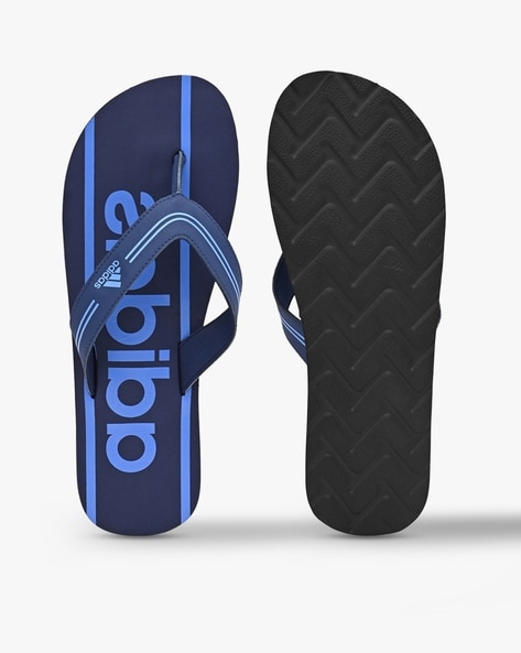 Adidas navy best sale blue flip flops