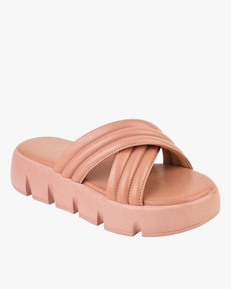 Buy Nude Heeled Sandals for Women by Everqupid Online Ajio