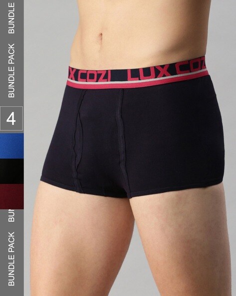 Pack of 3 Brand-Knit Trunks