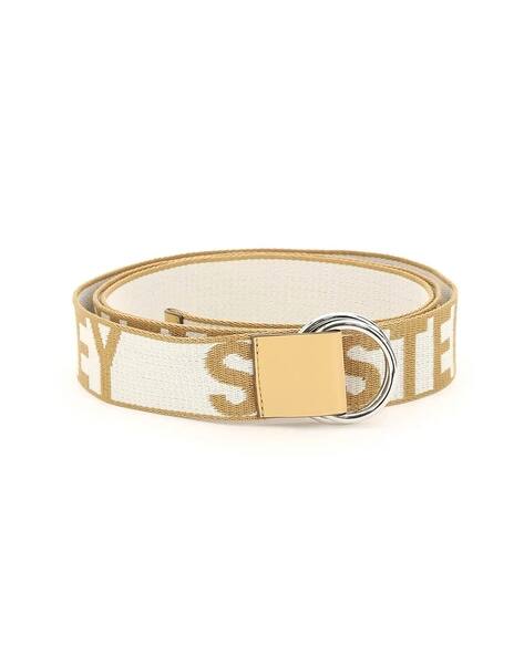 Stella McCartney Eco Monogram Woven Logo Belt in Brown and Black Size S NWOT Buy Stella Mccartney Eco Monogram Fabric Woven Logo Belt  main image 2
