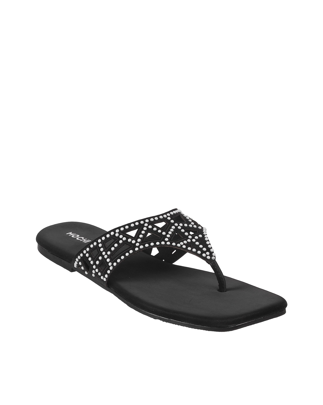 Buy Mochi Women Black Synthetic Sandals (32-604-11-39) Size (6 UK/India  (39EU)) Online at Lowest Price Ever in India | Check Reviews & Ratings -  Shop The World