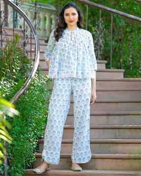 the kapas Printed Top & Pants Set-picture-22