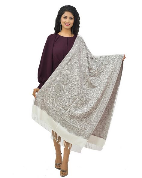Printed Shawl with Tassels Price in India