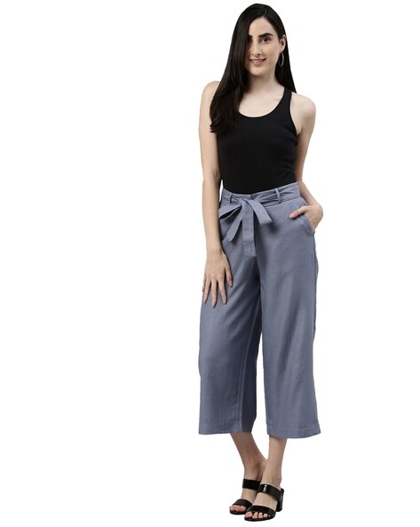 Buy Blue Pants for Women by GO COLORS Online
