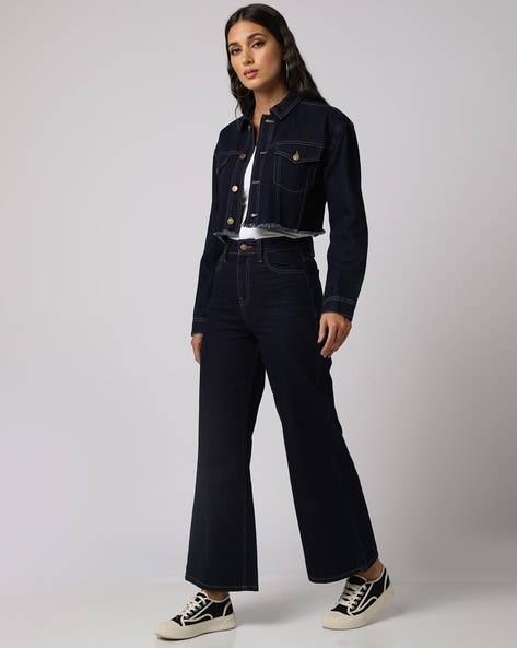 Buy ArgeousgorWomen Low Waisted Wide Leg Denim Jeans Aesthetic Vintage  Baggy Pockets Pants Casual Trousers Y2K E-Girl Streetwear Online at  desertcartINDIA