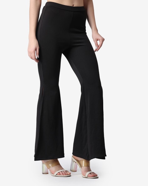 Buy Black Trousers & Pants for Women by POPWINGS Online