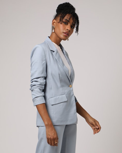 Light blue blazer on sale woman