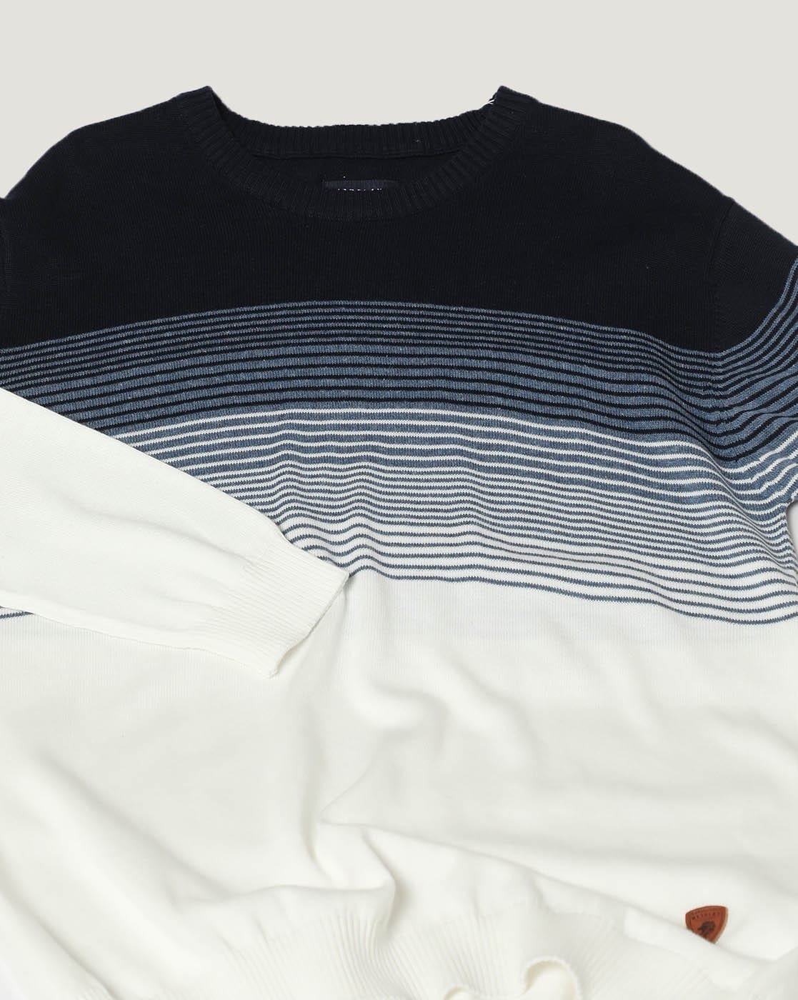 Navy - Birdseye Knit Crewneck | SPIER & MACKAY