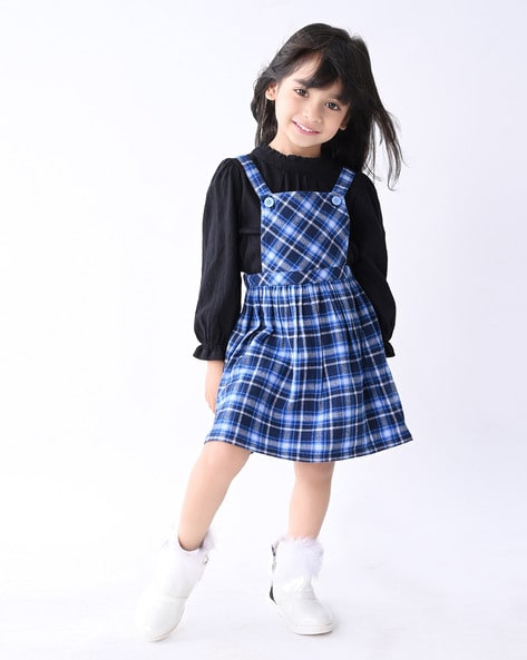 Buy Navy Blue Jersey Stretch Pinafore School Dress (3-14yrs) from Next USA