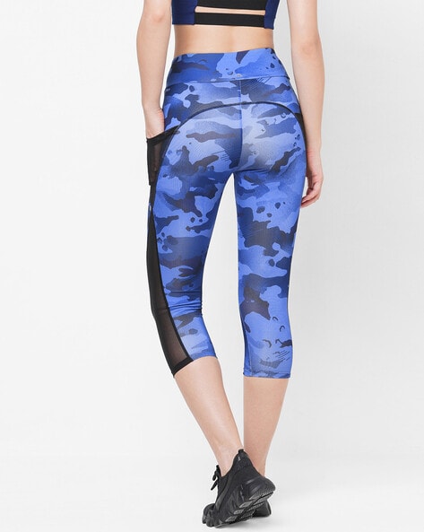 Power 7/8 Workout Leggings - Green Painted Camo Print | Women's Leggings |  Sweaty Betty