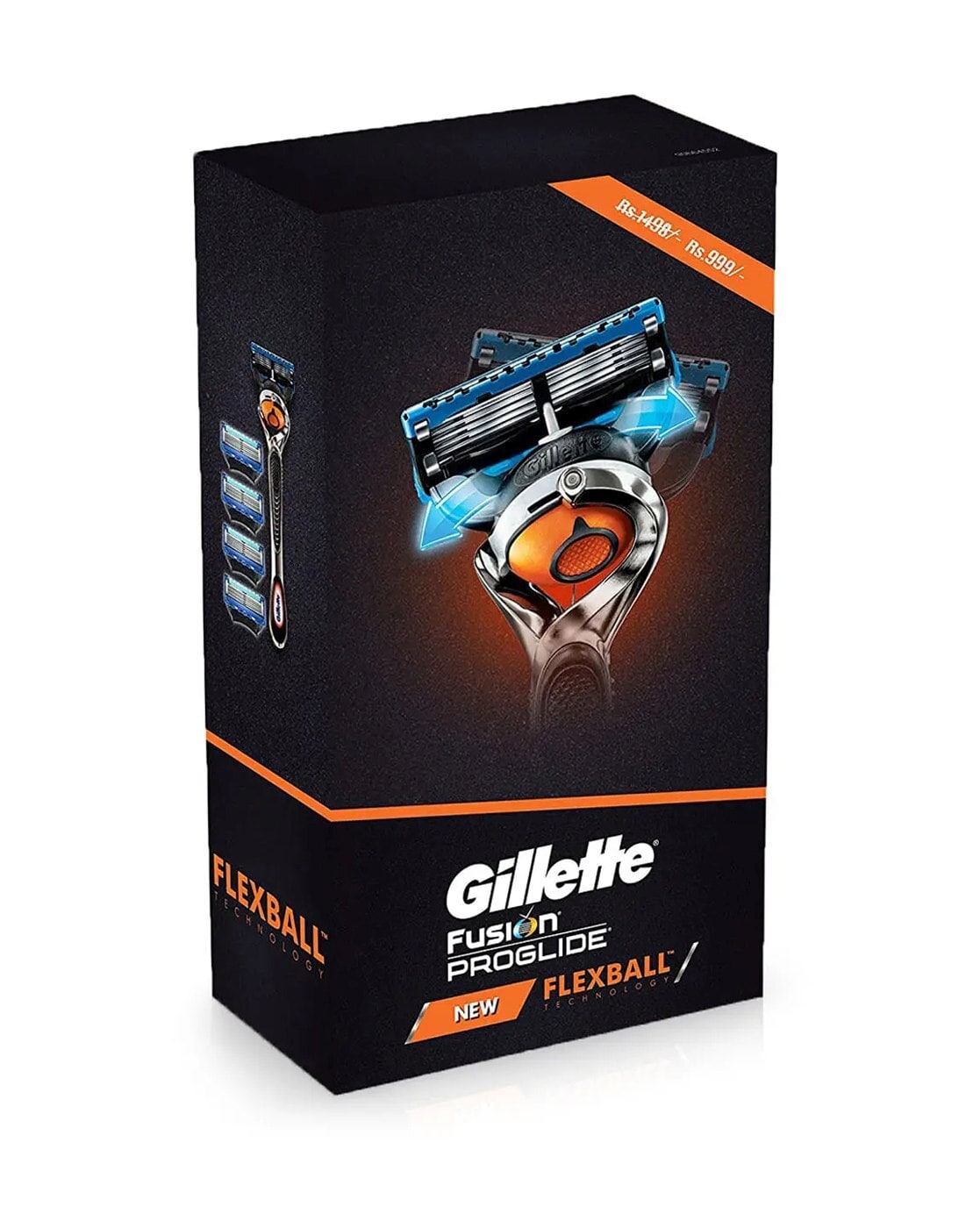 Flexball Pro Glide Gift Pack And Flexball Razor with 4 Flexball Cartridge