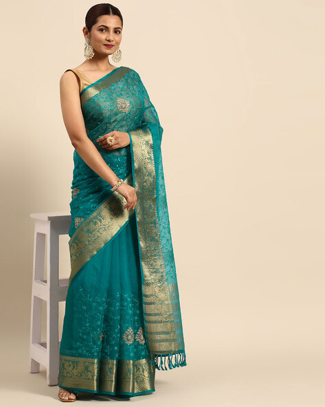 Buy Green Sarees for Women by MIRCHI FASHION Online | Ajio.com