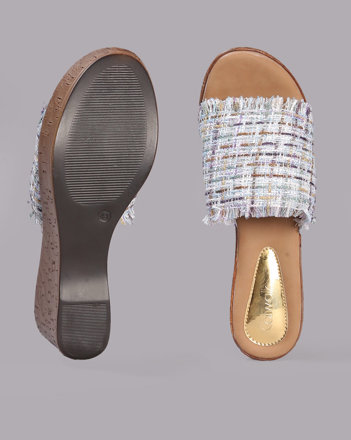 Buy Beige Flat Sandals for Women by CATWALK Online | Ajio.com