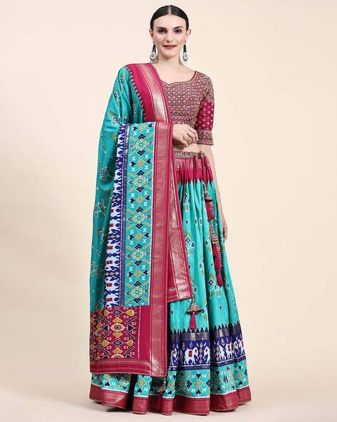 Multicoloured Lehenga Choli