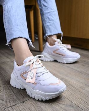 Peach sneakers clearance for ladies