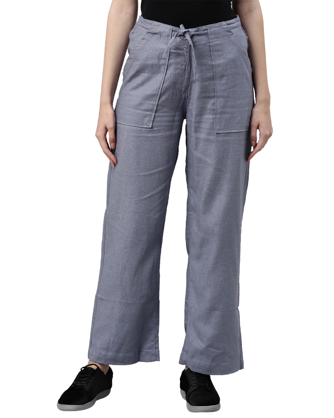 Buy Blue Pants for Women by GO COLORS Online