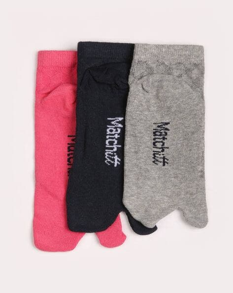 MATCHITT Women Pack of 3 Assorted Socks